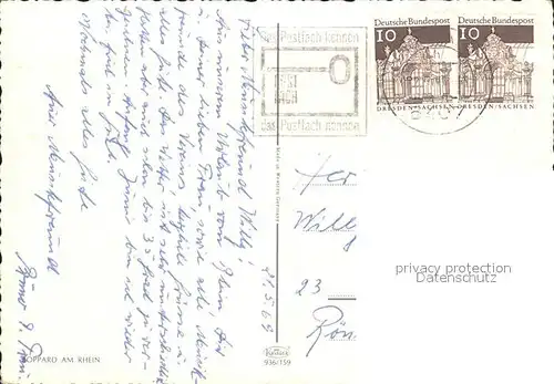 Boppard Rhein Dampfer Kat. Boppard