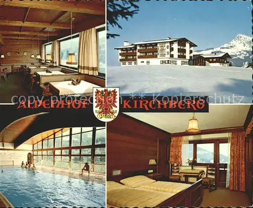 Kirchberg Tirol Hotel Restaurant Alpenhof Hallenbad Kat. Kirchberg in Tirol
