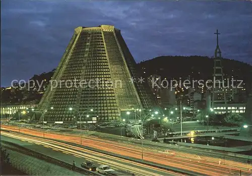 Sao Sebastiao Nova Catedral vista noturna Kathedrale Kat. Sao Sebastiao