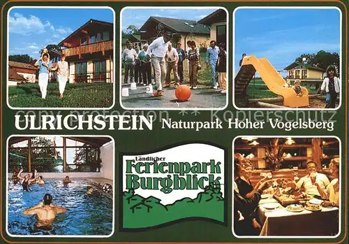 Ulrichstein Ferienpark Burgblick Restaurant Hallenbad Kinderspielplatz Naturpark Hoher Vogelsberg Kat. Ulrichstein