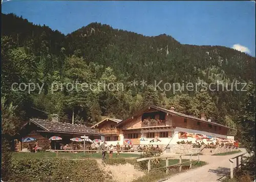 Kreuth Tegernsee Ausflugsgaststaette Cafe Schwaigeralm Kat. Kreuth