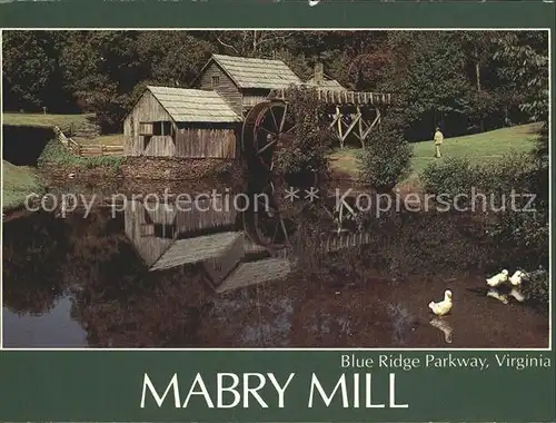 Floyd Virginia Mabry Mill Blue Ridge Parkway Panoramastrasse Kat. Floyd