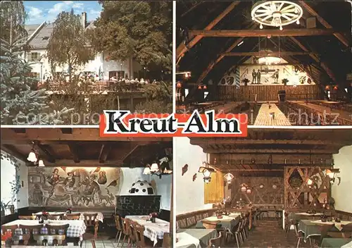 Grossweil Alpengasthof Cafe Restaurant Kreut Alm Kat. Grossweil