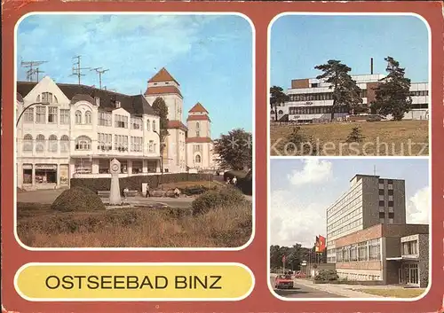 Binz Ruegen Strandpromenade Urlauberrestaurant FDGB Erholungsheim Arkona Kat. Binz