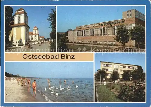 Binz Ruegen Kurhaus FDGB Urlauberrestaurant Strand Betriebsferienheim Kat. Binz