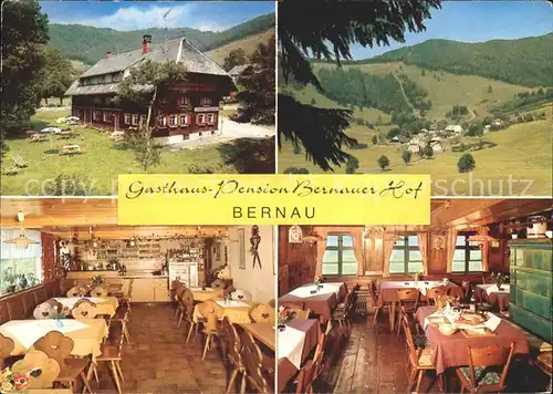 Bernau Schwarzwald Gasthof Pension Bernauer Hof Kat. Bernau im Schwarzwald