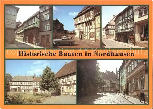 Nordhausen Thueringen Historische Bauten Fachwerkhaus Finkenburg Barfuesserstrasse Kat. Nordhausen Harz