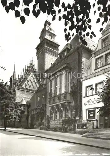 Zeitz Rathaus mit gotischem Giebel Kat. Zeitz