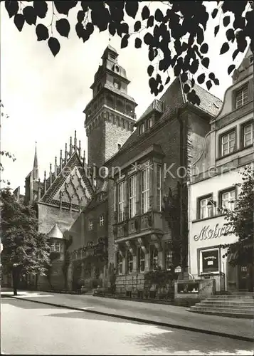 Zeitz Rathaus mit gotischem Giebel Kat. Zeitz