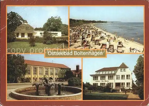 Boltenhagen Ostseebad Konsum Gaststaette Pavillon Strand Brunnen FDGB Erholungsheim Ferienheim Kat. Ostseebad Boltenhagen