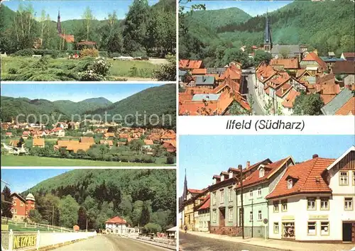 Ilfeld Suedharz Kurpark Hotel Netzkater Blick vom Steinberg Ilgerstrasse Kat. Ilfeld Suedharz