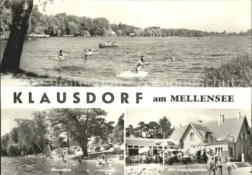 Klausdorf Mellensee Strandbad HO Strandgaststaette Kat. Mellensee