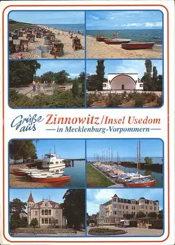 Zinnowitz Ostseebad Strand Minigolf Konzertpavillon Hafen Ferienheime