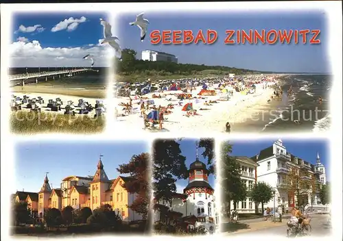 Zinnowitz Ostseebad Strand Seebruecke Hotel Restaurant Moewen