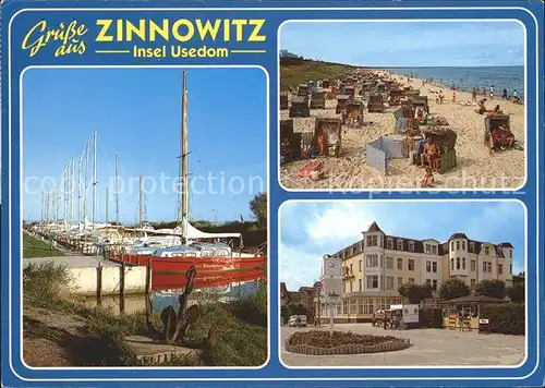 Zinnowitz Ostseebad Yachthafen Strand Promenade Hotel