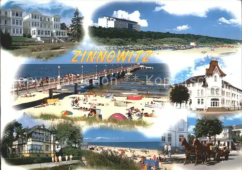 Zinnowitz Ostseebad Hotels Strand Seebruecke Pferdekutsche