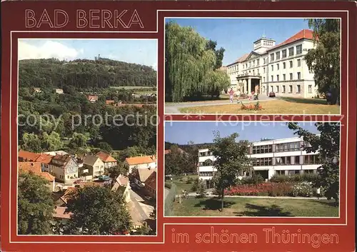 Bad Berka Blick zum Adelsberg Paulinenturm Zentralklinik Kat. Bad Berka