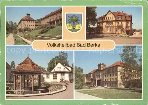 Bad Berka Sanatorium HO Kurhotel Goethebrunnen Kurmittelhaus Zentralklinik Volksheilbad Kat. Bad Berka