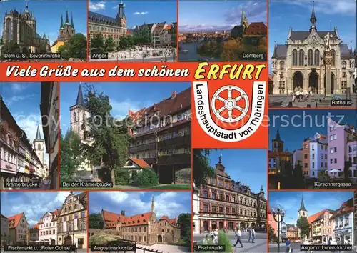 Erfurt Sehenswuerdigkeiten der Stadt Kat. Erfurt