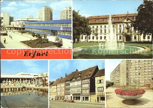 Erfurt Wohngebiet Riethstrasse Zentrum Rat des Kreises Statthalterei Brunnen Domplatz Juri Gagarin Ring Kat. Erfurt