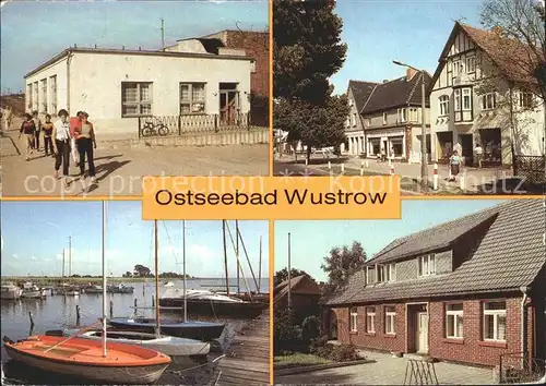 Wustrow Ostseebad Fischlandcafe Teilansicht Seglerhafen Kurverwaltung Kat. Ostseebad Wustrow