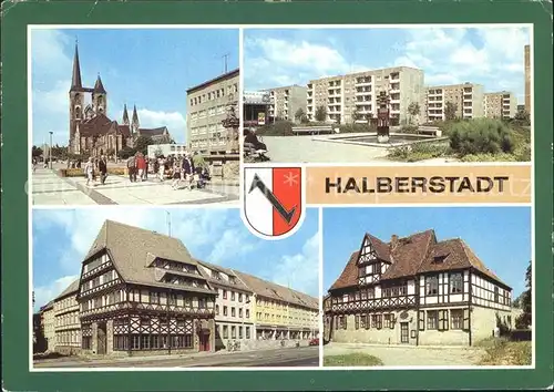 Halberstadt Fischmarkt Hermann Matern Ring Hotel St Florian Gleimhaus Fachwerk Kat. Halberstadt