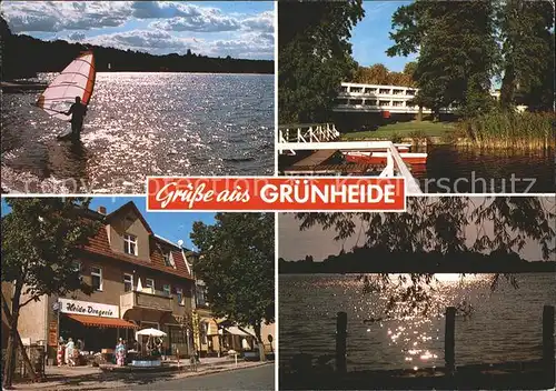 Gruenheide Mark Windsurfen Peetzsee Erholungsheim Haus am Werlsee Heide Drogerie Lindwallinsel Kat. Gruenheide Mark