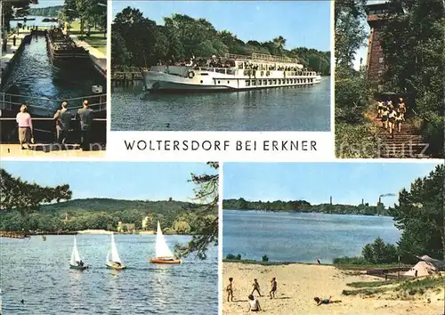 Woltersdorf Erkner Schleuse Luxusschiff Weisse Flotte Aussichtsturm Flakensee Zeltplatz Kat. Woltersdorf Erkner