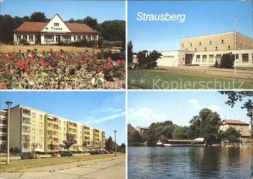 Strausberg Brandenburg HO Gaststaette Haus der NVA Neubauter Josef Zettler Ring Faehre Kat. Strausberg