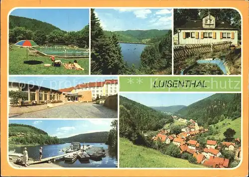 Luisenthal Schwimmbad Ohratalsperre Stausee Waldgaststaette FDGB Erholungsheim Teilansicht Kat. Luisenthal Thueringen