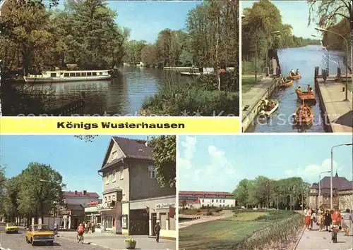 Koenigs Wusterhausen OT Neue Muehle Schleuse Dahme Bahnhofstrasse Ernst Thaelmann Platz Kat. Koenigs Wusterhausen
