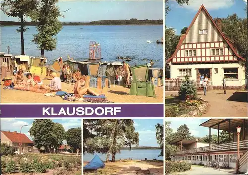 Klausdorf Mellensee Strandbad Jugendherberge Dorfaue Campingplatz Ferienheim Kat. Mellensee