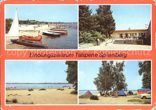 Spremberg Niederlausitz Erholungszentrum Talsperre Strand Bagenz Gaststaette Campingplatz Kat. Spremberg