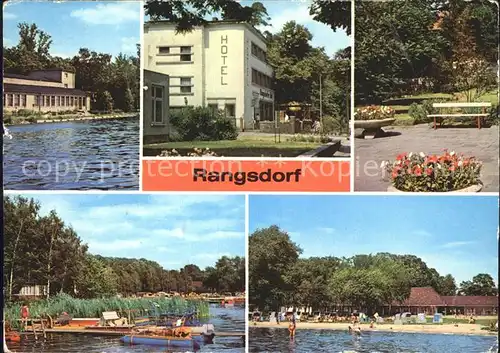 Rangsdorf Seebad Casino Rangsdorfer See Hotel Freibad Campingplatz Kat. Rangsdorf