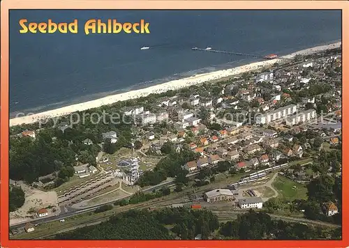 Ahlbeck Ostseebad Fliegeraufnahme Kat. Heringsdorf Insel Usedom