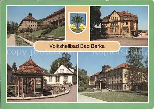 Bad Berka Sanatorium HO Kurhotel Goethebrunnen Kurmittelhaus Zentralklinik Kat. Bad Berka