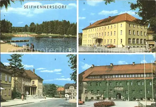 Seifhennersdorf Waldbad Silberteich Ferienheim Filmtheater Rathaus Kat. Seifhennersdorf