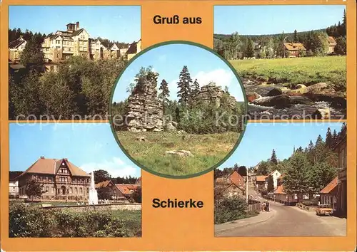 Schierke Harz FDGB Erholungsheim Bode Schnarcherklippen Kurpark Kirchberg Kat. Schierke Brocken