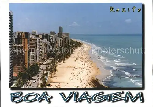 Recife Vista panoramica da Praia de Boa Viagem Kat. Recife