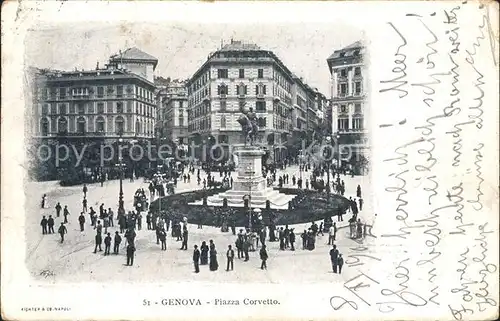 Genova Genua Liguria Piazza Corvetto Kat. Genova