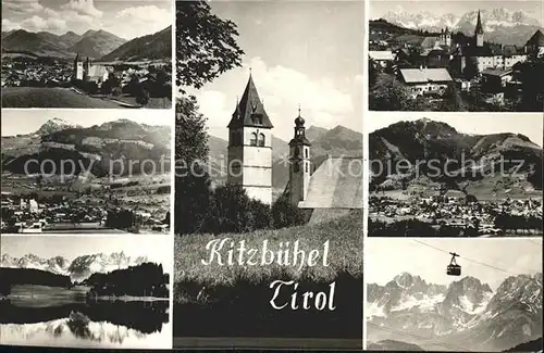 Kitzbuehel Tirol Kirchenpartie Seilbahn See Kat. Kitzbuehel