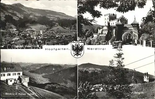 Hopfgarten Brixental Schloss Itter Hohe Salve Skilift Kat. Hopfgarten im Brixental