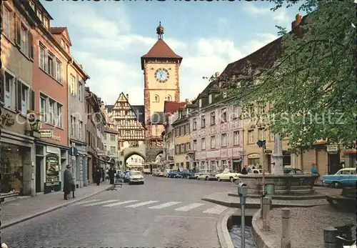Freiburg Breisgau Oberlinden und Schwabentor Kat. Freiburg im Breisgau