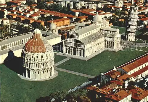 Pisa Fliegeraufnahme mit Schiefem Turm Kat. Pisa