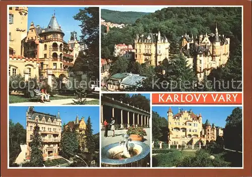 Karlovy Vary mit Schloss / Karlovy Vary /