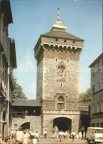 Krakow Malopolskie Brama Floriansak Steinturm Kat. Krakow