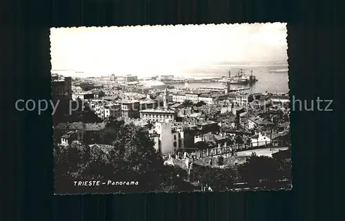 Trieste mit Hafen Kat. Trieste