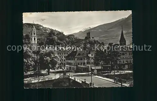 Merano Suedtirol Partie an Bruecke Kat. Merano