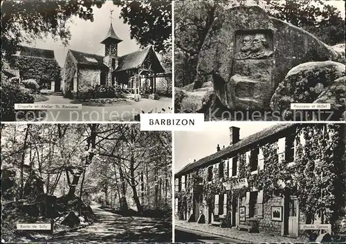 Barbizon Chapelle et Atelier Th. Rousseau Denkmal Museum Kat. Barbizon