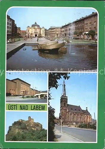 Usti nad Labem Brunne Kirche Burg Kat. Usti nad Labem